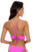 Luli Fama Playa Vibes Cross Back Bustier Top